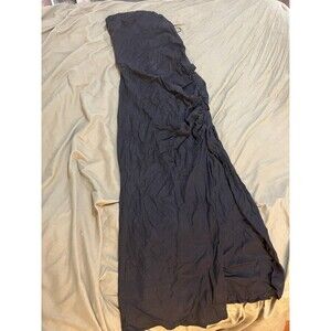 Zara Cinched Dress Floor Length Slit Strappy Size Small
